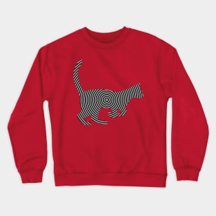 Cat Line Art Crewneck Sweatshirt
